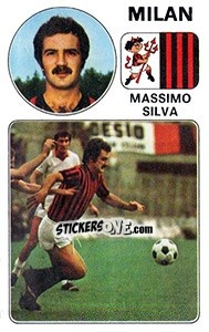Figurina Massimo Silva - Calciatori 1976-1977 - Panini