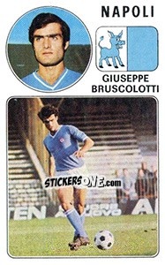 Cromo Giuseppe Bruscolotti - Calciatori 1976-1977 - Panini