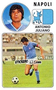 Sticker Antonio Juliano - Calciatori 1976-1977 n. 209 - Panini