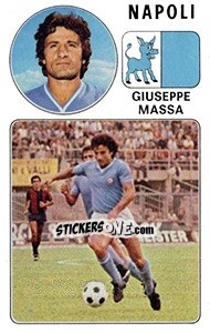 Sticker Giuseppe Massa - Calciatori 1976-1977 n. 210 - Panini