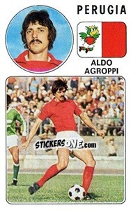 Sticker Aldo Agroppe - Calciatori 1976-1977 - Panini