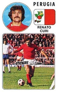 Sticker Renato Curi - Calciatori 1976-1977 n. 225 - Panini