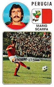 Sticker Mario Scarpa - Calciatori 1976-1977 - Panini