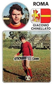 Sticker Giacomo Chinellato - Calciatori 1976-1977 n. 248 - Panini