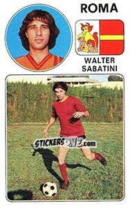 Cromo Walter Sabatini - Calciatori 1976-1977 - Panini
