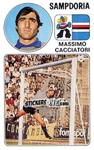 Cromo Massimo Cacciatori - Calciatori 1976-1977 - Panini