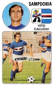 Sticker Vito Callioni - Calciatori 1976-1977 - Panini