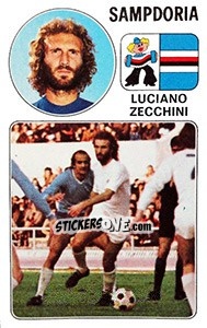 Sticker Luciano Zecchini - Calciatori 1976-1977 n. 257 - Panini