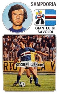 Sticker Gian Luigi Savoldi - Calciatori 1976-1977 n. 260 - Panini