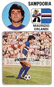 Cromo Maurizio Orlandi - Calciatori 1976-1977 - Panini