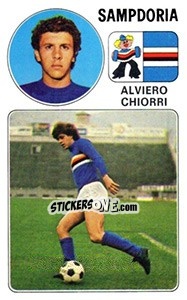 Sticker Alviero Chiorri - Calciatori 1976-1977 - Panini