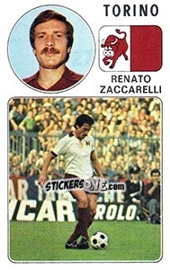 Cromo Renato Zaccarelli - Calciatori 1976-1977 - Panini