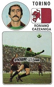 Sticker Romano Cazzaniga - Calciatori 1976-1977 - Panini