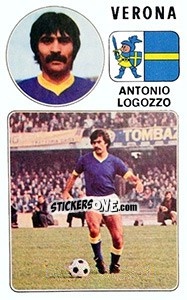 Sticker Antonio Logozzo - Calciatori 1976-1977 n. 288 - Panini