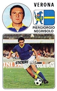Figurina Piergiorgio Negrisolo - Calciatori 1976-1977 - Panini