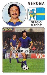 Sticker Sergio Madde' - Calciatori 1976-1977 n. 293 - Panini