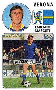 Sticker Emiliano Mascetti - Calciatori 1976-1977 n. 294 - Panini