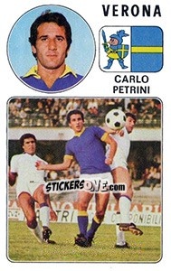 Sticker Carlo Petrini - Calciatori 1976-1977 n. 296 - Panini
