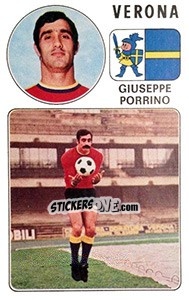 Cromo Giuseppe Porrino - Calciatori 1976-1977 - Panini