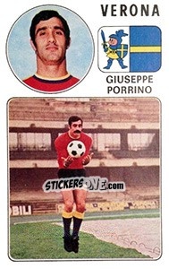 Sticker Giuseppe Porrino - Calciatori 1976-1977 n. 298 - Panini
