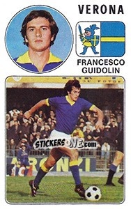 Sticker Francesco Guidolin - Calciatori 1976-1977 n. 301 - Panini
