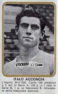Sticker Italio Acconcia - Calciatori 1976-1977 n. 310 - Panini