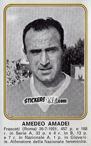 Cromo Amedeo Amadei - Calciatori 1976-1977 - Panini