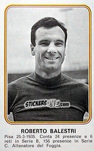 Sticker Roberto Balestri - Calciatori 1976-1977 - Panini