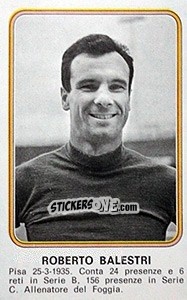 Sticker Roberto Balestri - Calciatori 1976-1977 n. 321 - Panini