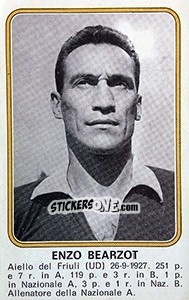 Cromo Enzo Bearzot - Calciatori 1976-1977 - Panini