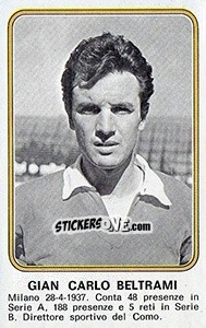 Cromo Gian Carlo Baltrami - Calciatori 1976-1977 - Panini
