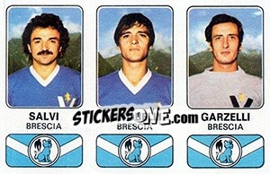 Sticker Egidio Salvi / Alessandro Altobelli / Claudio Garzelli - Calciatori 1976-1977 n. 337 - Panini