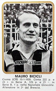 Sticker Mauro Bicicli - Calciatori 1976-1977 - Panini