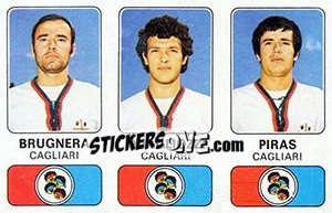 Figurina Mario Brugnera / Roberto Quagliozzi / Luigi Piras - Calciatori 1976-1977 - Panini