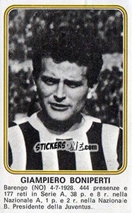 Sticker Giampiero Boniperti