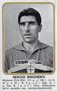 Sticker Sergio Brighenti - Calciatori 1976-1977 - Panini