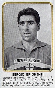 Sticker Sergio Brighenti - Calciatori 1976-1977 n. 350 - Panini