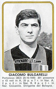 Cromo Giacomo Bulgarelli - Calciatori 1976-1977 - Panini