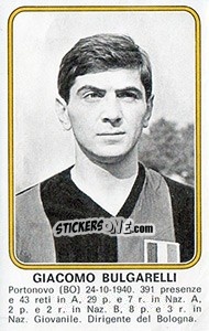 Figurina Giacomo Bulgarelli - Calciatori 1976-1977 n. 351 - Panini