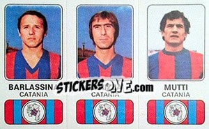 Sticker Lorenzo Barlassina / Franco Panizza / Bortolo Mutti - Calciatori 1976-1977 n. 356 - Panini