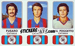 Figurina Nicola Fusaro / Desederio Marchesi / Antonio Dal Poggetto - Calciatori 1976-1977 - Panini