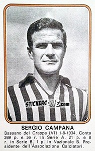 Cromo Sergio Campana - Calciatori 1976-1977 - Panini