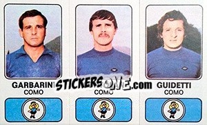 Sticker Giorgio Garbarini / Silvano Fontolan / Mario Guidetti - Calciatori 1976-1977 n. 365 - Panini