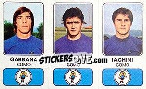 Sticker Maurizio Garbana / Aldo Raimondi / Pasquale Iachini - Calciatori 1976-1977 n. 368 - Panini