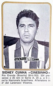 Cromo Sidney Cunha - Calciatori 1976-1977 - Panini