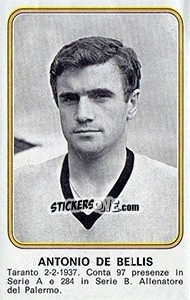 Figurina Antonio De Bellis - Calciatori 1976-1977 - Panini