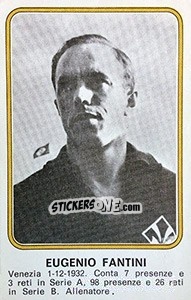 Sticker Eugenio Fantini - Calciatori 1976-1977 - Panini