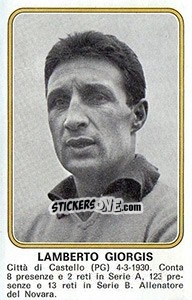 Sticker Lamberto Giorgis - Calciatori 1976-1977 n. 391 - Panini