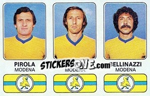 Sticker Giovanni Pirola / Silvio Zanon / Roberto Bellinazzi - Calciatori 1976-1977 n. 396 - Panini