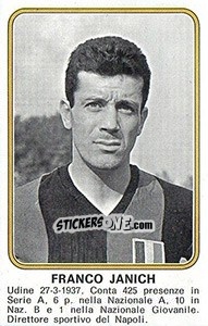 Sticker Franco Janich - Calciatori 1976-1977 n. 399 - Panini